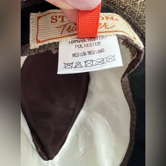 STETSON | Traveler Beige Fedora Hat Size Band Measurement Approximate 22” - Picture 6 of 9